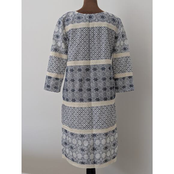 Velvet Graham & Spencer Boho Embroidered Dress Boho Floral Jaipur Lightweight XS - Picture 3 of 9